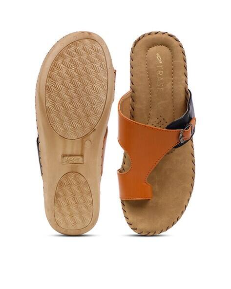 Buy Tan Flat Sandals for Women by TRASE Online