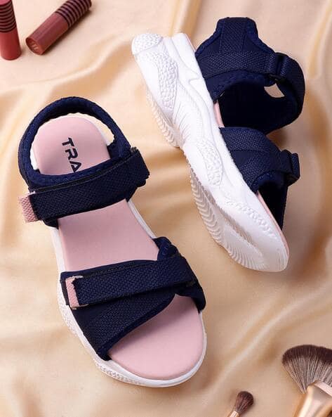 Women Double-Strap Sandals with Adjustable Velcro Closure