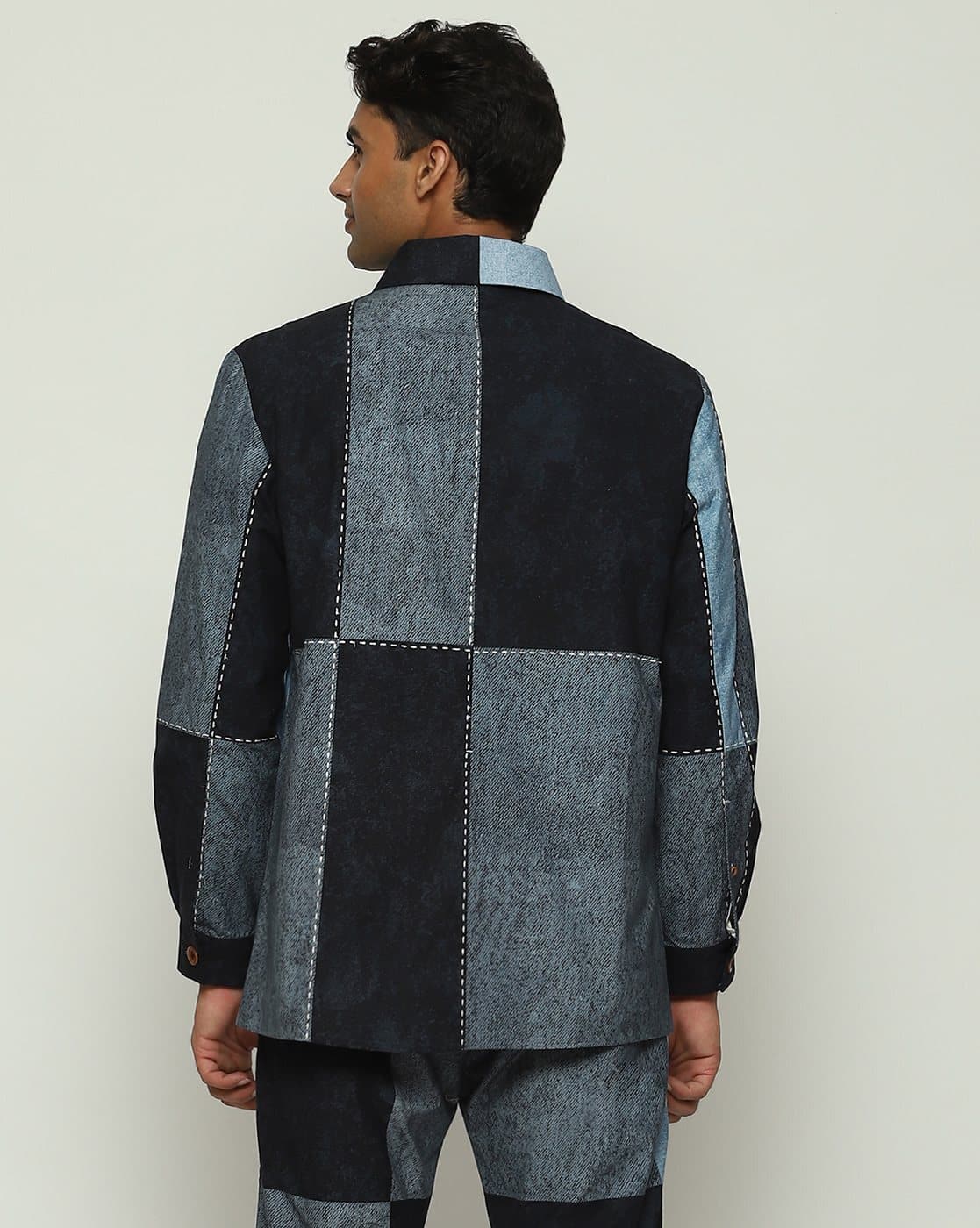 Buy Blue & Black Jackets & Coats for Men by Abraham & Thakore