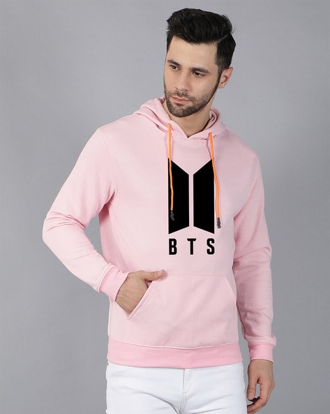 Bts pink shops hoodie