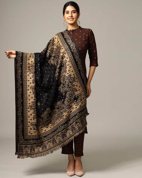 Women Floral Shawl Price in India