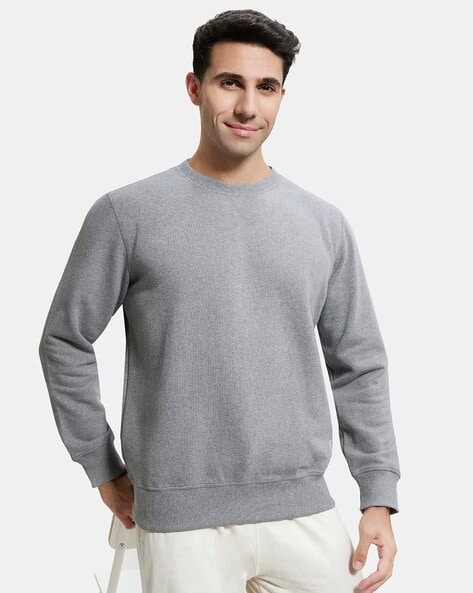 Mens grey sweatshirt best sale