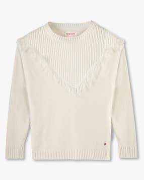 point cove Girls Regular Fit Round-Neck Sweater-picture-40