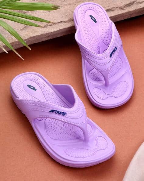 Buy Lavender Flip Flop Slippers for Women by TRASE Online - Main Image