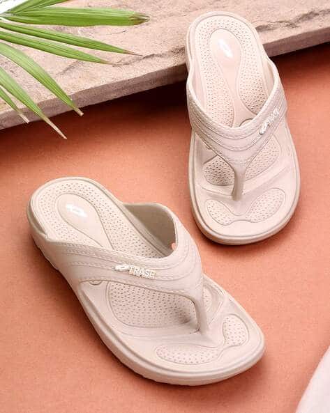 Buy Beige Flip Flop Slippers for Women by TRASE Online