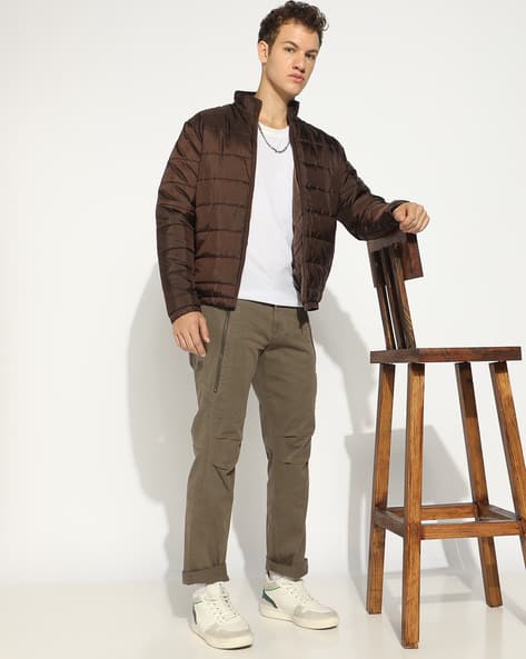 GAS Men Slim Fit Flat-Front Cargo Pants