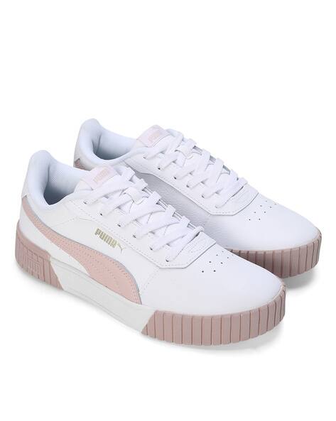 Buy PUMA White-Rose Quartz-PUMA Gold Sneakers for Women by PUMA