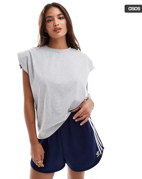 Women Shoulder Pad Tank Top