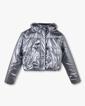 rio girls Girls Relaxed Fit Hooded Puffer Jacket-picture-16