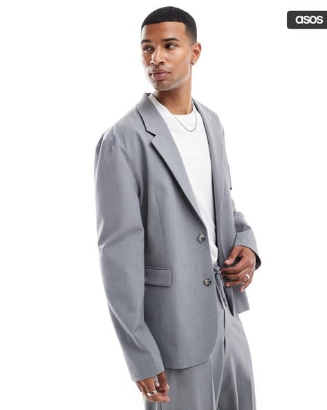 Grey Mens Fashion Sport Coats Buy Grey Blazers Waistcoats For Men