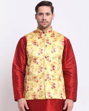 kraft india Floral Nehru jacket-picture-26
