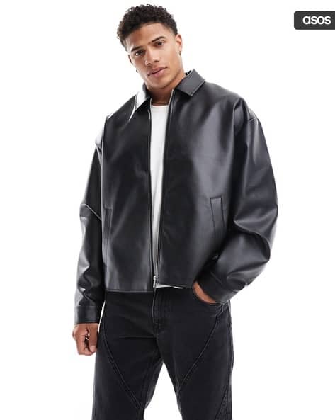 Buy Black Jackets & Coats for Men by ASOS DESIGN Online | Ajio.com