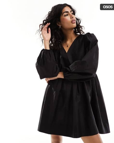Women V-Neck Skater Dress