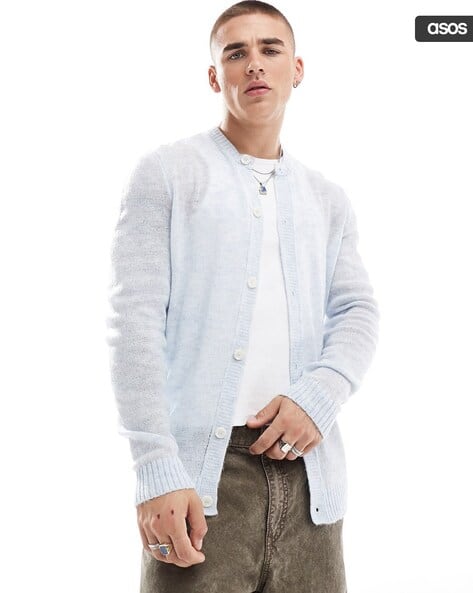 Buy Blue Sweaters Cardigans for Men by ASOS DESIGN Online