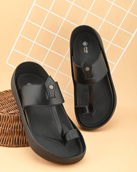 Slip-on Sandals With Synthetic Upper