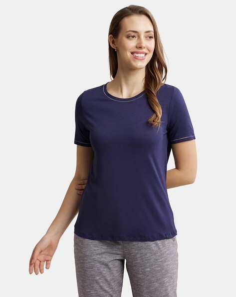 Buy Navy Blue Tshirts for Women by JOCKEY Online Ajio