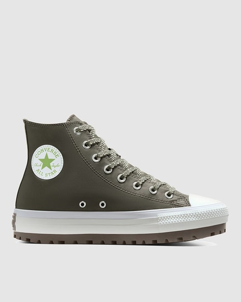 Men High-Top Lace-Up Sneakers