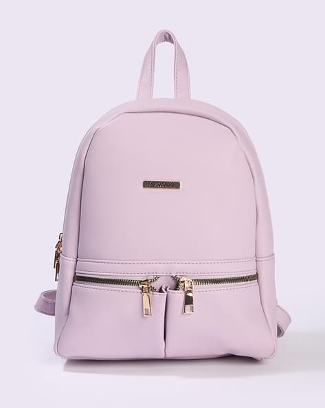 Women Backpack with Metal Logo