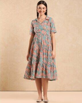 Women floral tiered dress-image-8