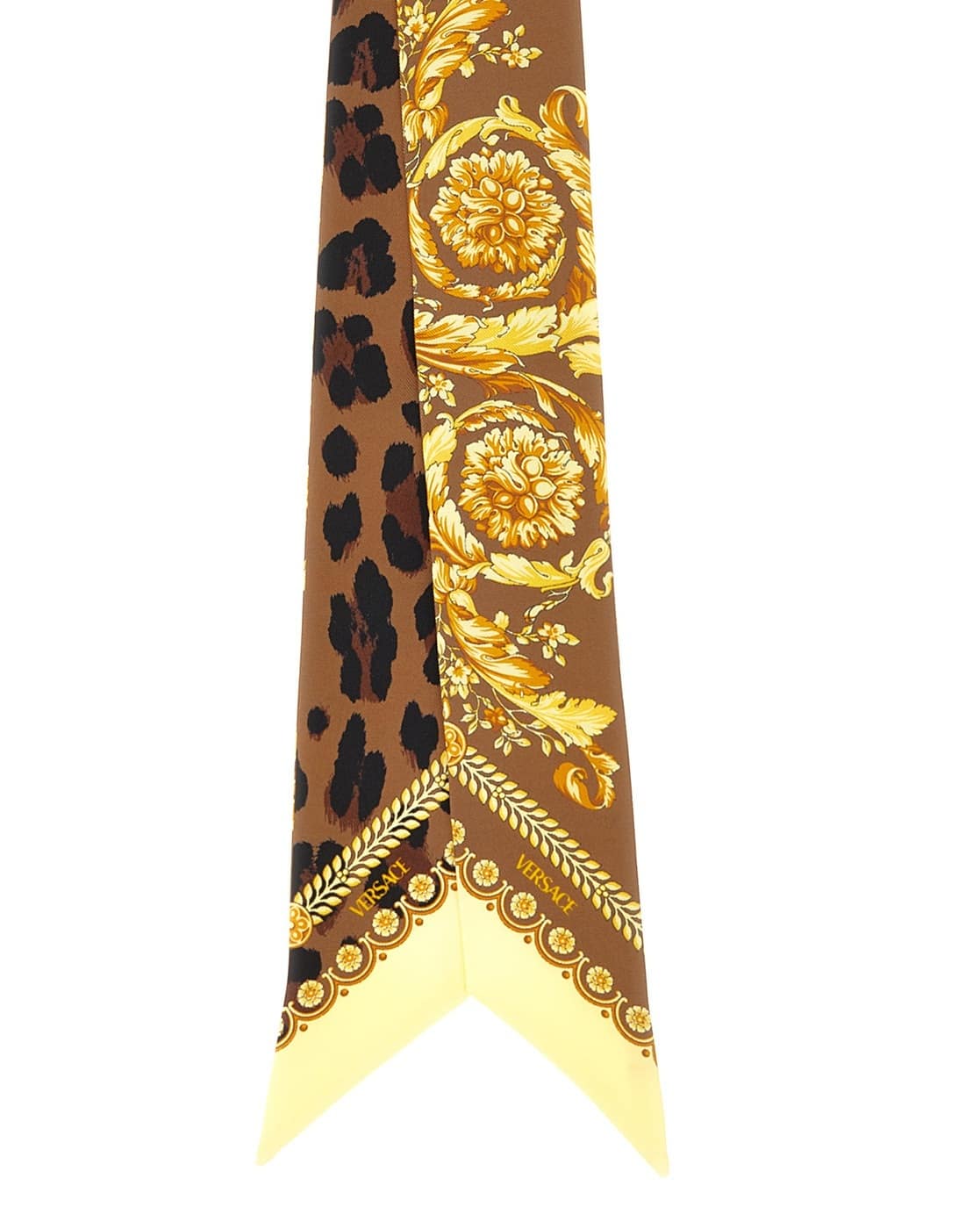 Buy VERSACE Wild Barocco Silk Scarf Tie Brown Color Men AJIO LUXE