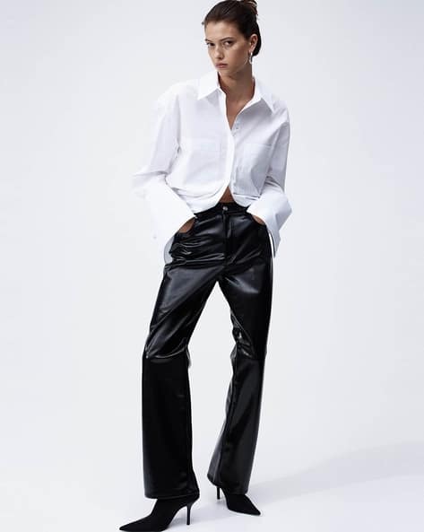 Buy H&M Women Polyester Coated High-R... Online