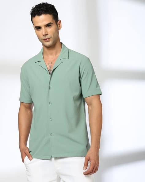 Buy Sea Green Shirts for Men by JOHN PLAYERS Online