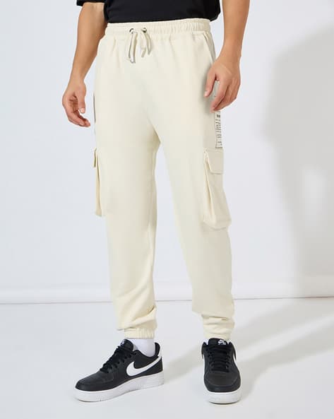 Men Graphic Print Oversized Cargo Joggers