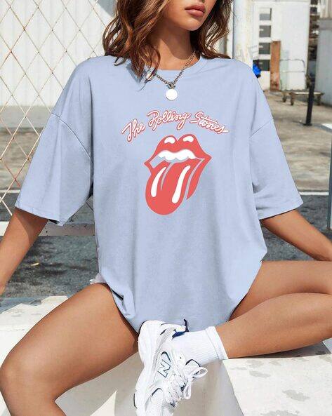 Typographic Print Crew-Neck T-Shirt