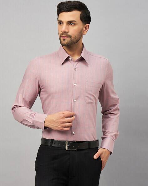 LOUIS STITCH Men Checked Regular Fit Shirt with Spread Collar