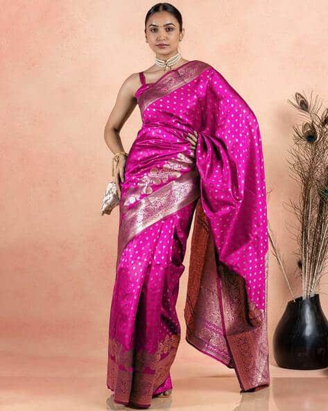 SUBHAM Women Woven Saree with Zari Border