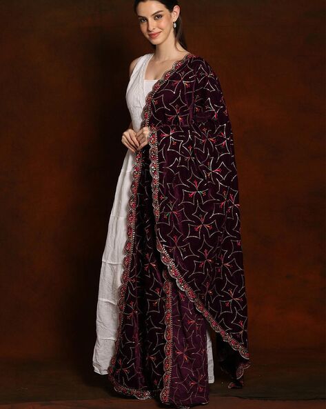 Women Velvet Dupatta Price in India