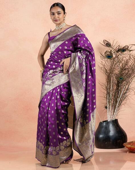 SUBHAM Women Woven Saree with Zari Border