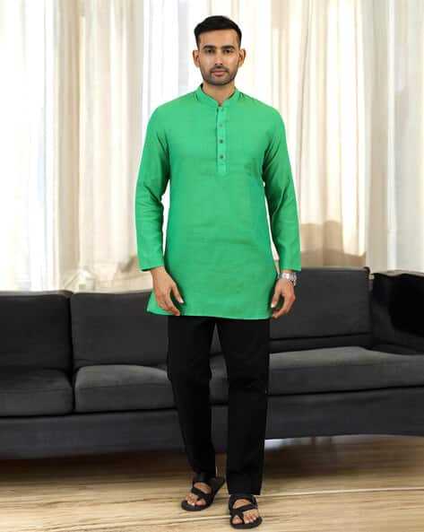 TATTVA Mens Regular Fit  Short Kurta