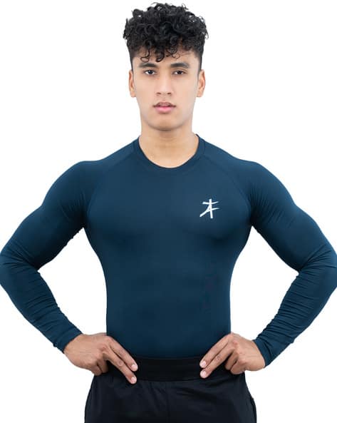 Buy Navy blue Tshirts for Men by ATHFLEX Online | Ajio.com