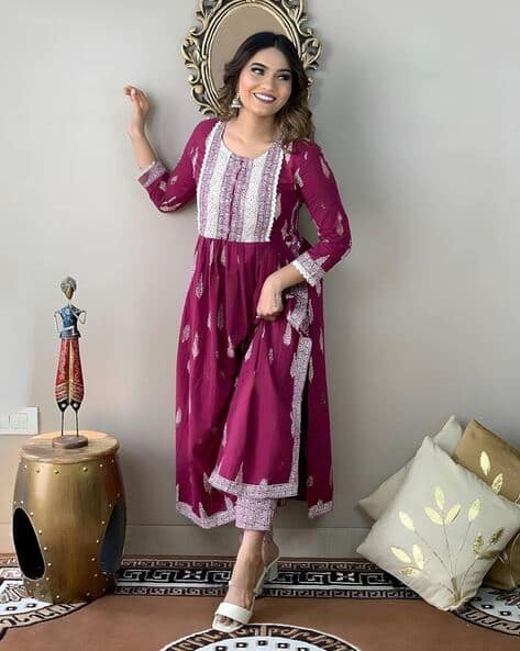 BRASK INDIA  A-line Kurta Set