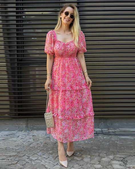 Floral A-line Dress