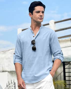 fifth u Men Regular Fit Short Kurta with Full Sleeves-picture-34