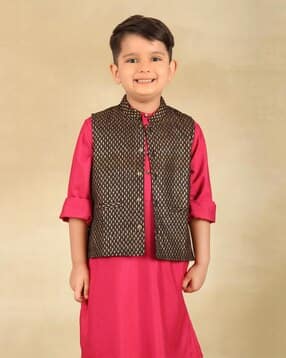 fabindia Boys Block Print Jacket-picture-51