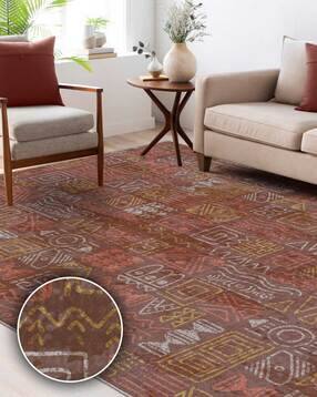 kaleen india Printed Anti-Skid Rectangular-Shaped Rug-picture-29
