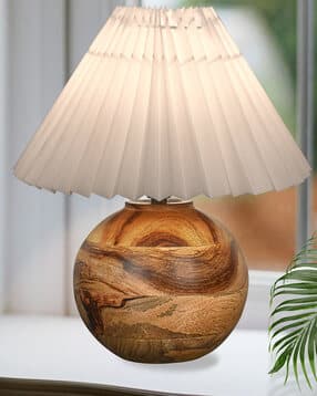homesake Round Wood Rustic Table Lamp -picture-12