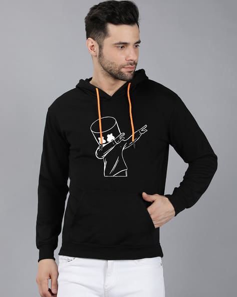 Men Regular Fit Slip-On Hoodie