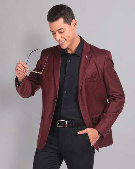 Red Blazer With Black Shirt Buy Red Blazers Waistcoats For Men By