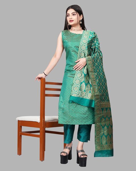 Women textured unstitched dress Price in India