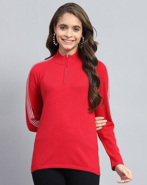 Buy Red Sweaters Cardigans for Women by Monte Carlo Online