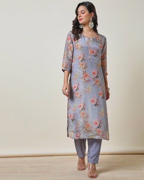 Women Floral Kurta Set Price in India