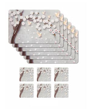 Pack of 6 Heat Resistant Table Placemats & Coasters-image-15