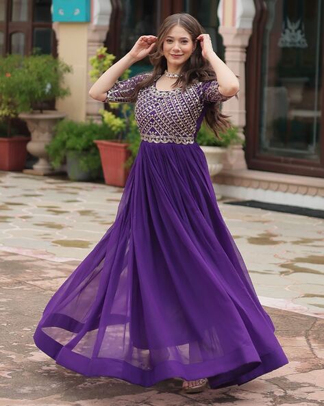 Women Embroidery Anarkali Kurta Set Price in India