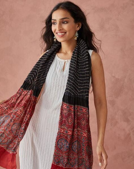 Women Tie & Dye Stole Price in India