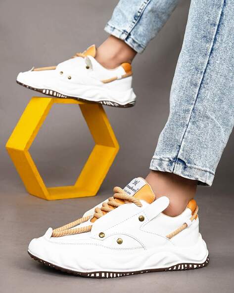 Buy White Casual Shoes for Men by WOAKERS Online