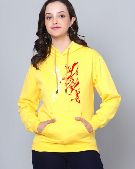 Buy Yellow Sweatshirt Hoodies for Women by Fashion And Youth Online Ajio